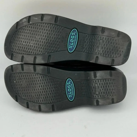 KLOGS	Naples Slip Resistant Black Smooth Leather Clogs Work Shoes Size 7 - Picture 9 of 11